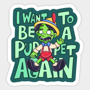 Undying Puppet Dreams Sticker